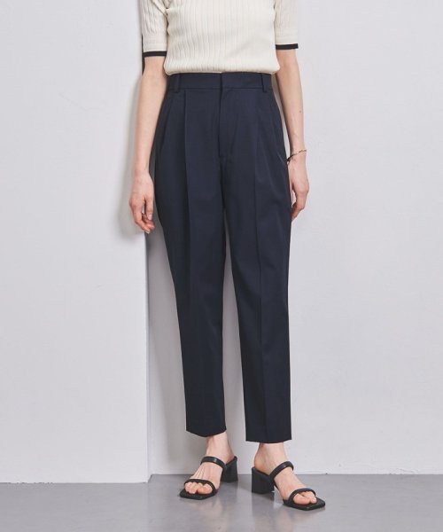 ＜UNITED ARROWS＞CU/C/PU タック テーパードパンツ B