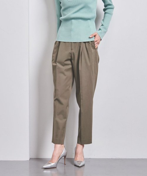 ＜UNITED ARROWS＞CU/C/PU タック テーパードパンツ B