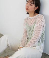 n.f./エヌエフ n.f. メッシュショートニット/504578252