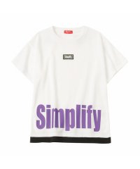 MAC HOUSE(kid's)/Simplify シンプリファイ ポンチ素材 ビッグロゴプリントTシャツ N29074BM－1/504585799