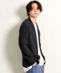 CavariA/キャバリア CavariA CavariA モザイクジャガードノーカラー長袖ボタンレスカーディガン メンズ 長袖 トップス ノーカラー ボタンレス 羽織り ライ/504586360