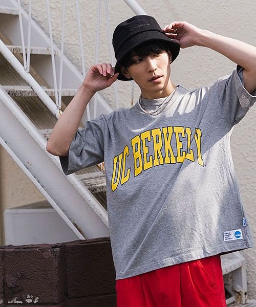 Ncaa カレッジロゴプリントクルーネック半袖ビッグtシャツ メンズ ブランド トップス インナー カットソー 半袖 クルーネック カレッジロゴ ロゴ プリント エスビーセレクト Sb Select D Fashion