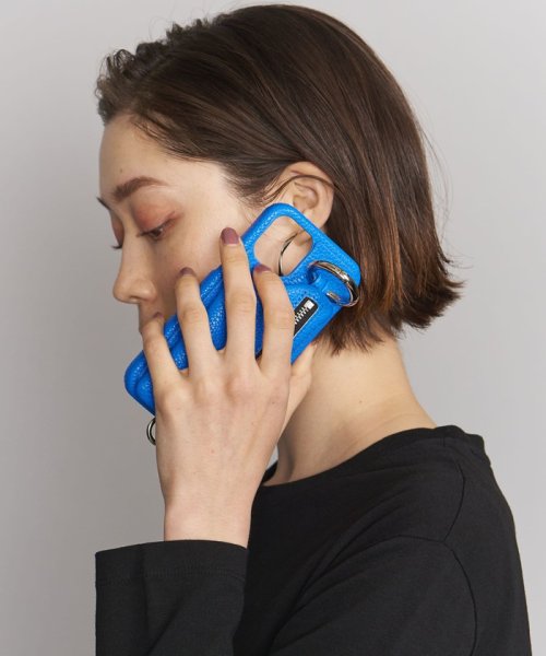＜AJEW＞CADENAS ジップ ストラップ iPhone 12/12 Proケース ∴