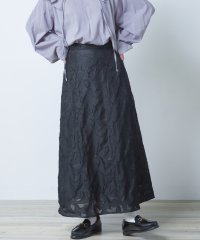 OMNES/【OMNES】フラワージャガードAラインスカート/504553098
