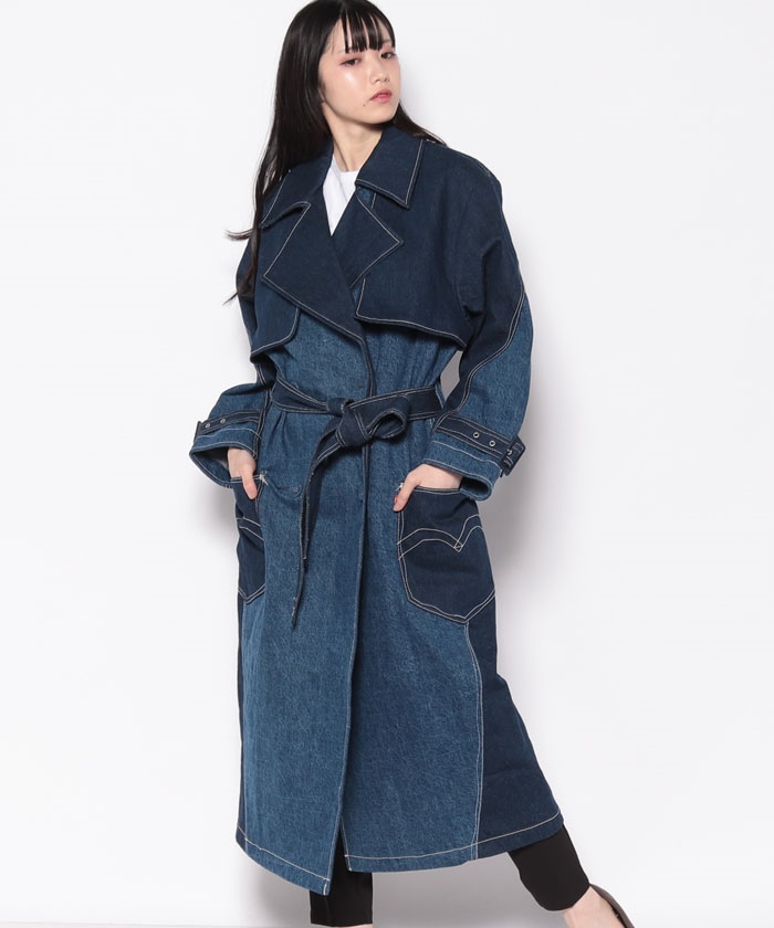 セール 30%OFF】LR TWISTED TRENCH COAT CRYSTALINE(504572239