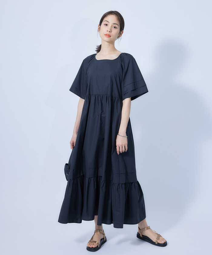 バックリボンティアードワンピース/WEB限定(504587983) | ロペ