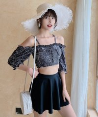 TeddyShop/テディショップ Teddyshop 水着 オフショルダー2WAYバックフリルビキニ+スカート 2点セット【返品不可商品】/504456914