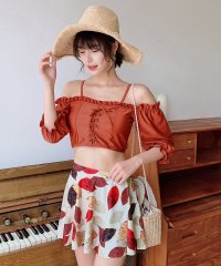 TeddyShop/テディショップ Teddyshop 水着 オフショルダー2WAYバックフリルビキニ+スカート 2点セット【返品不可商品】/504456914
