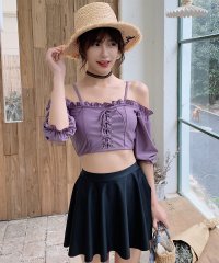 TeddyShop/テディショップ Teddyshop 水着 オフショルダー2WAYバックフリルビキニ+スカート 2点セット【返品不可商品】/504456914