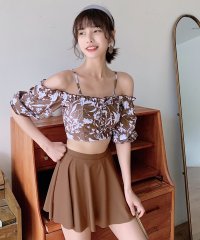 TeddyShop/テディショップ Teddyshop 水着 オフショルダー2WAYバックフリルビキニ+スカート 2点セット【返品不可商品】/504456914
