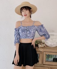 TeddyShop/テディショップ Teddyshop 水着 オフショルダー2WAYバックフリルビキニ+スカート 2点セット【返品不可商品】/504456914