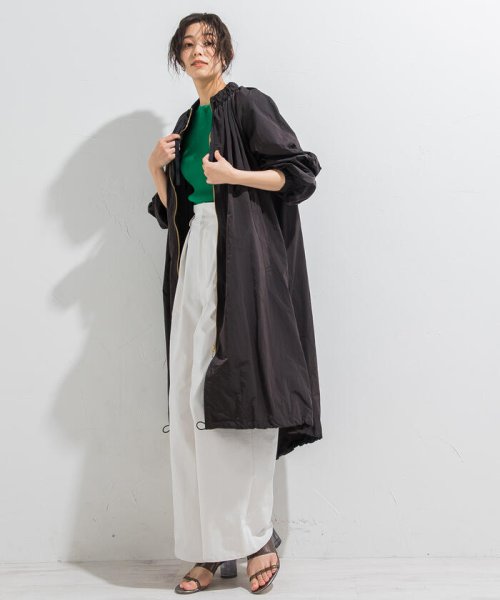 【WEB別注】ボリュームスリーブシアーロングコート