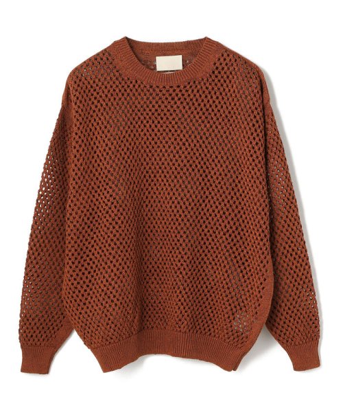 YOKE/ヨーク/MESHED KNIT CREWNECK/YK22SS0346S