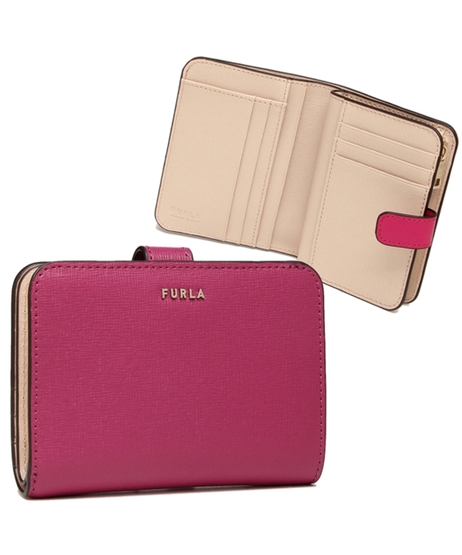 新品未使用】FURLA（フルラ）三つ折り財布 ピンク フューシャ