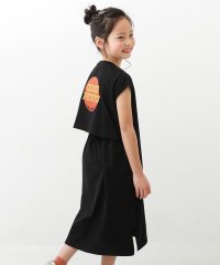 devirock/バックデザイン 半袖ワンピース 子供服 キッズ 女の子 半袖ワンピース ノースリーブワンピース ワンピース /504589656