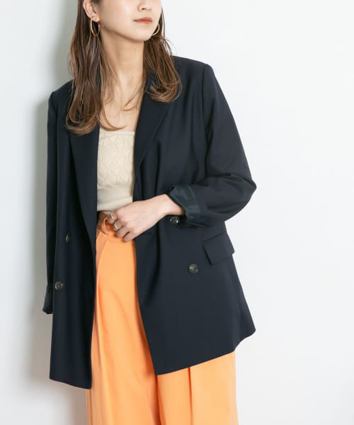 クーポン】【セール 30%OFF】ダブルロングジャケット(504590196