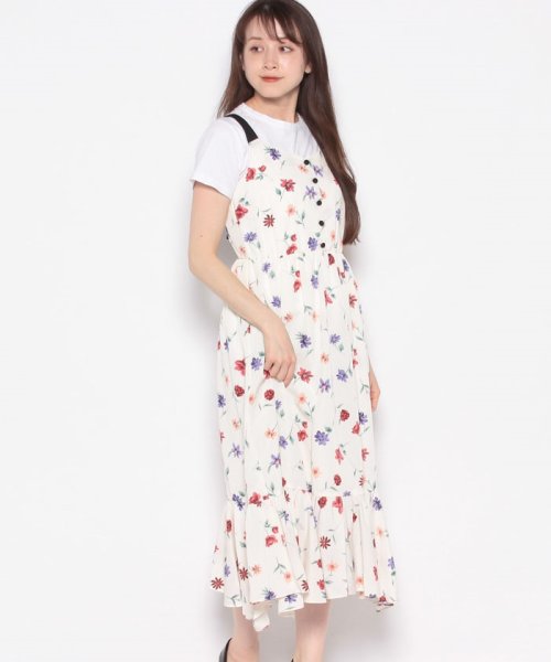 セール79 Off Supreme La La シュープリームララ Oバックリボン花柄リゾートワンピース Offprice Ec Offprice Ec D Fashion