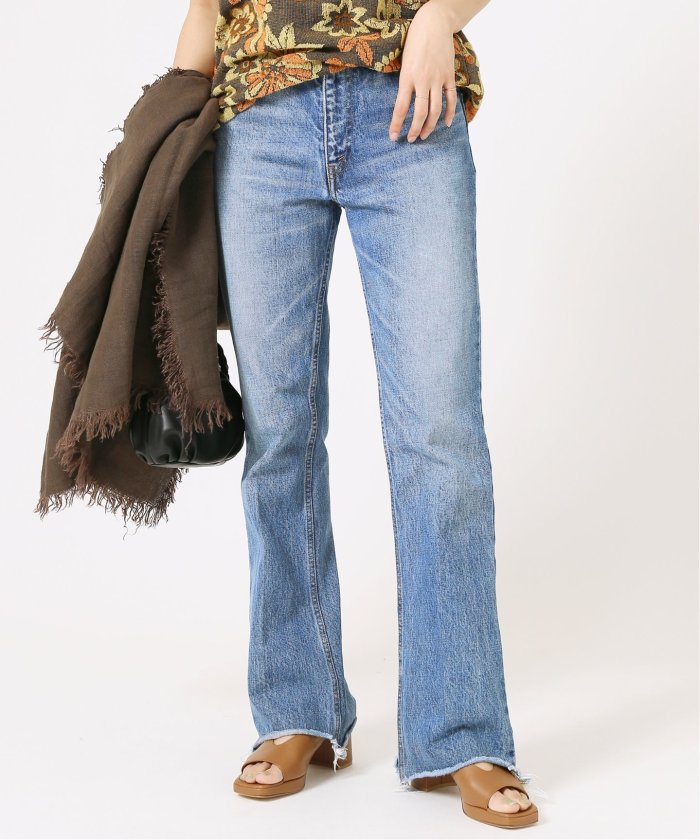 ★大人気商品★ アンスクリア デニムパンツ nv1 34 ブルー Denim Flare 002 パンツ