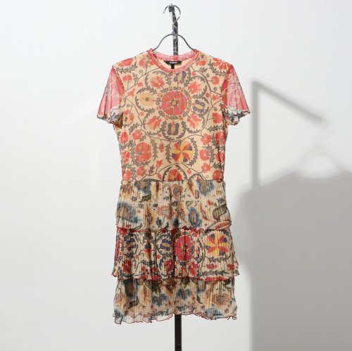 セール 花柄 レイヤードワンピース デシグアル Desigual D Fashion
