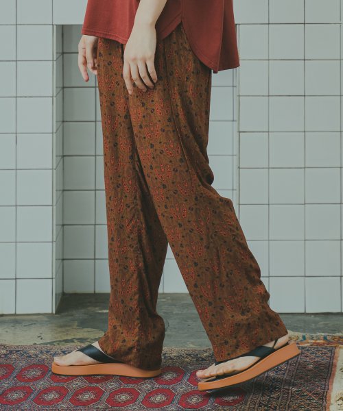 「WHYTO. / ホワイト」プリントイージーパンツ"Print Easy pants"