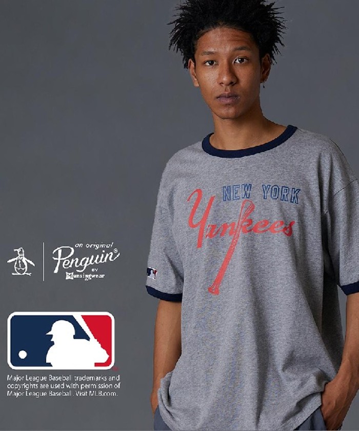 セール】MLB×Munsingwear RINGER T－SHIRT【アウトレット】(504492012