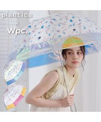 Wpc．/【Wpc.公式】ビニール傘 [plantica×Wpc.]フラワーアンブレラ プラスティック シャイニー 60cm レディース 長傘/504574930
