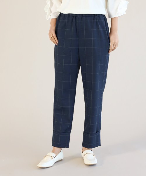 FENNEL ロールアップチェックパンツ