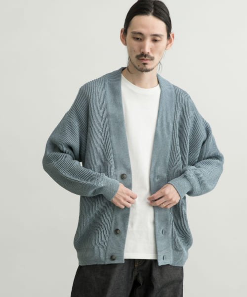 美濃和紙 両畦カーディガン