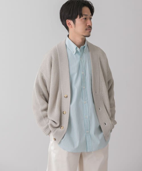 美濃和紙 両畦カーディガン