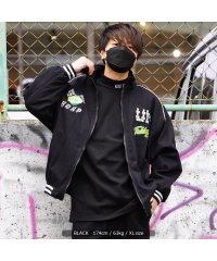 1111clothing/ブルゾン メンズ ジャケット レディース オーバーサイズ ◆ワッペンコラージュ レーシングジャケット◆ ビッグシルエット アウター 春アウター 大きいサイズ 韓/504597649