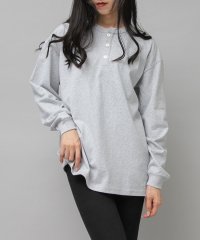 Goodwear/グッドウェア GOODWEAR USAコットン ヘンリーネック ロングスリーブTシャツ ロンT 長袖 レギュラーシルエット/504374475