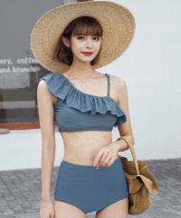 TeddyShop/テディショップ Teddyshop レディース フリルワンショルダーハイウエストビキニ 2点セット【返品不可商品】/504467935