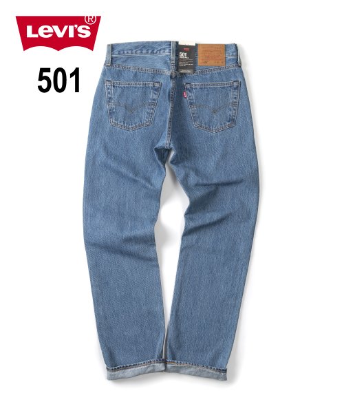 【Levi's】 リーバイス AUTHENTIC 501/ボタンフライ/ストレート/ヴィンテージ/アメカジ/ウォッシュ加工/濃色/2022SS
