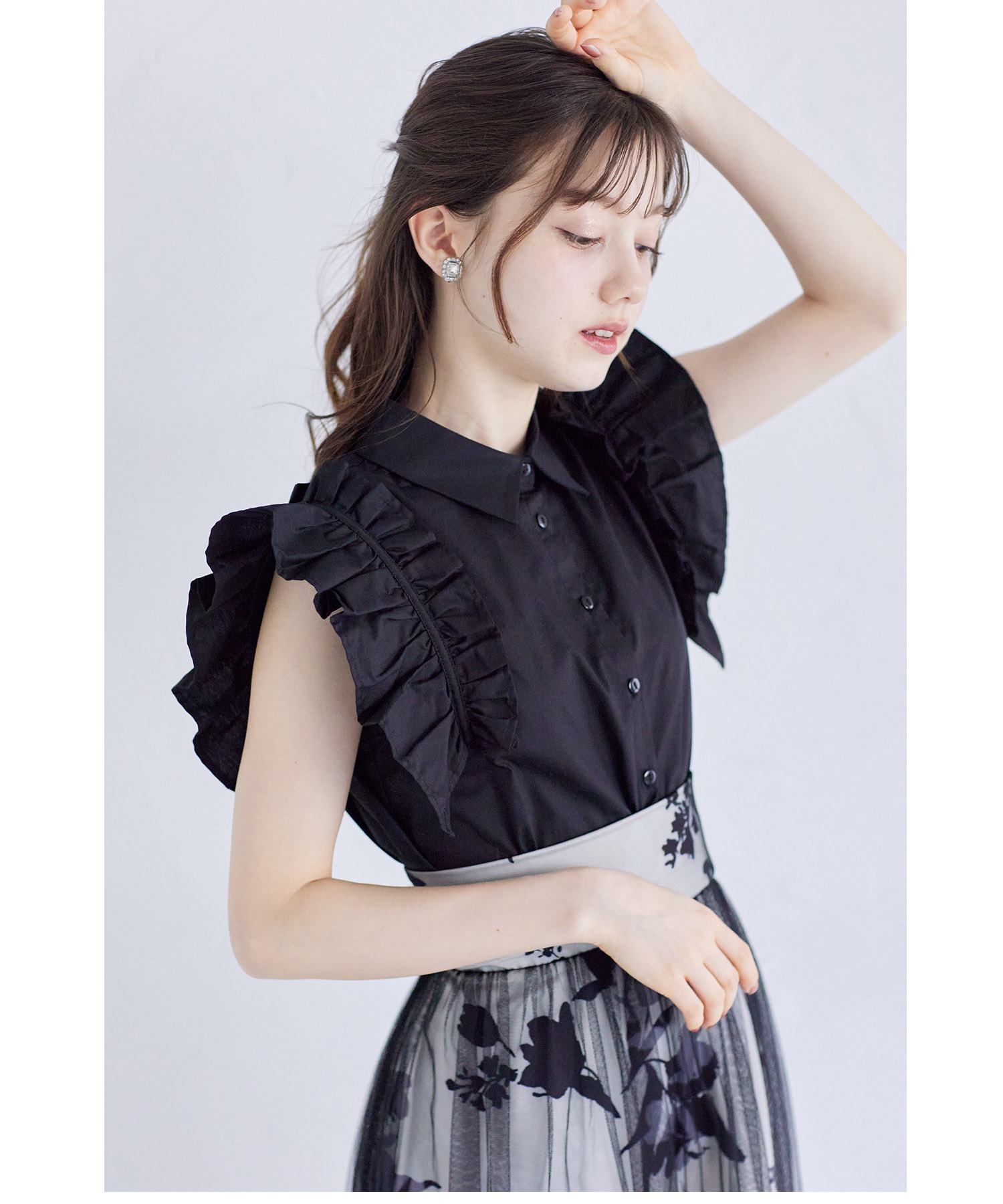 人気の雑貨がズラリ！ トッコクローゼット tocco 肩ギャザーフリル付き closet 社交ダンス