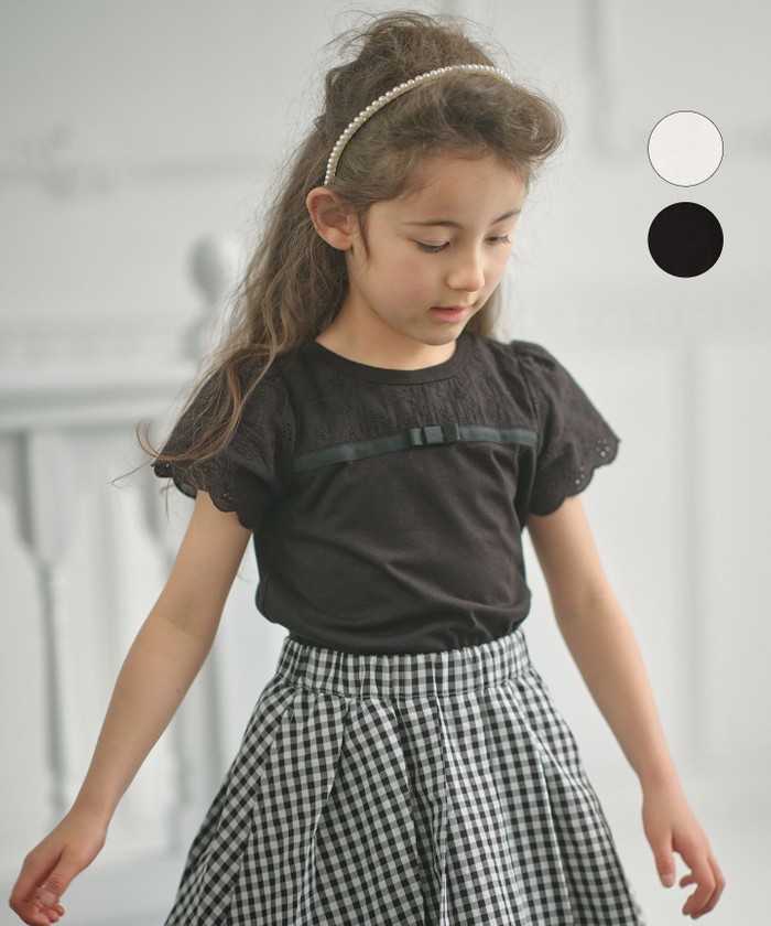 150-160cm】レースコンビ Tシャツ(504599295) | 組曲KIDS(KUMIKYOKU 150-160cm】レースコンビ Tシャツ(504599295) | 組曲KIDS(KUMIKYOKU