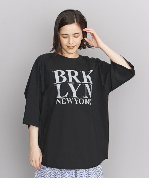 ＜bibmilk＞ラグラン プリントTシャツ