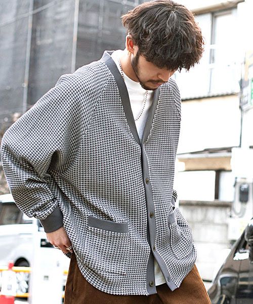 セール】キャバリア CavariA CavariA ワッフルニットボタン