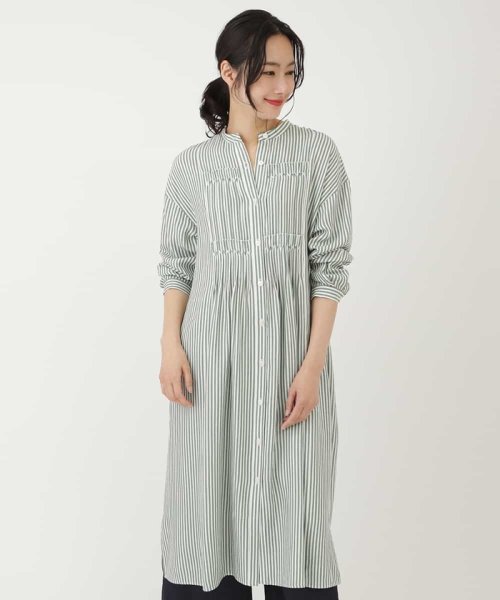 セール 30 Off 洗える ストライプシャツワンピース ヒロコビス Hiroko Bis D Fashion