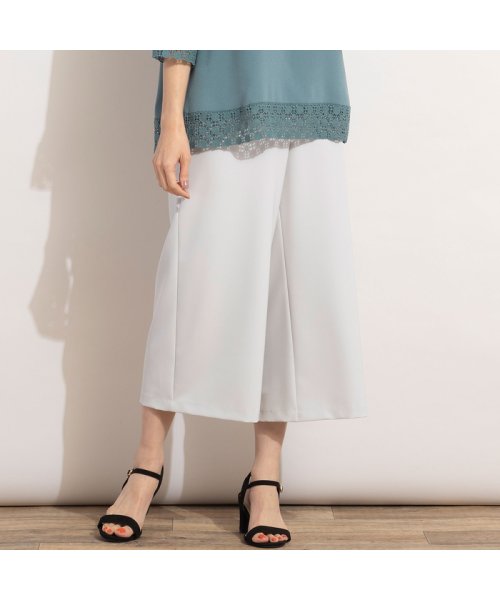 2WAYストレッチワイドクロップドパンツ