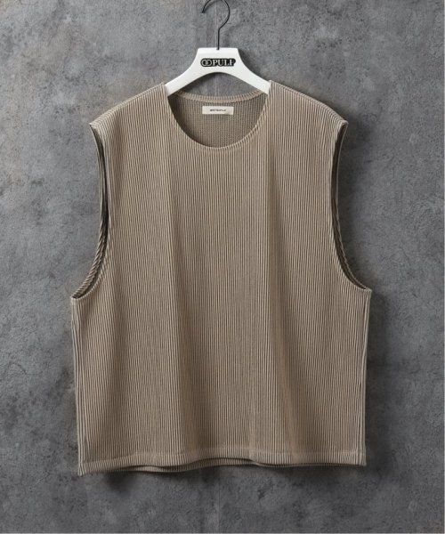 【MATSUFUJI / マツフジ】RIPPLE STRIPE SLEEVELESS TOP
