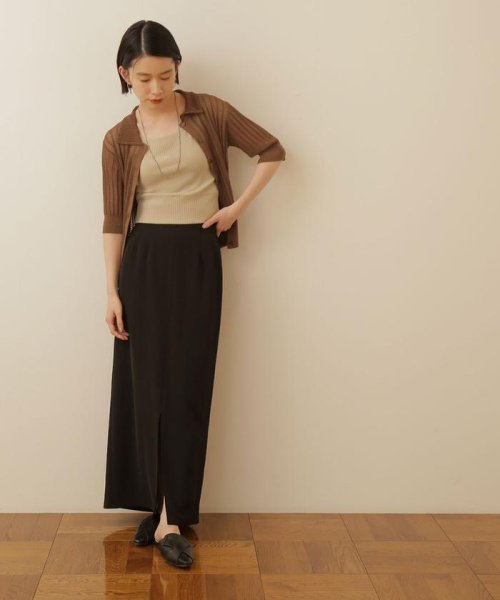 セール ハイウエストナロースカート ナチュラルビューティーベーシック Natural Beauty Basic D Fashion