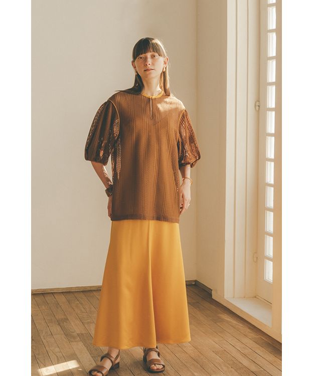 CLANE PIPING LINE ONE PIECE ジャガードワンピース