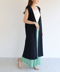 and　Me.../アンドミー andme とろみ素材Vネックロングジレ ワンピース/504608375
