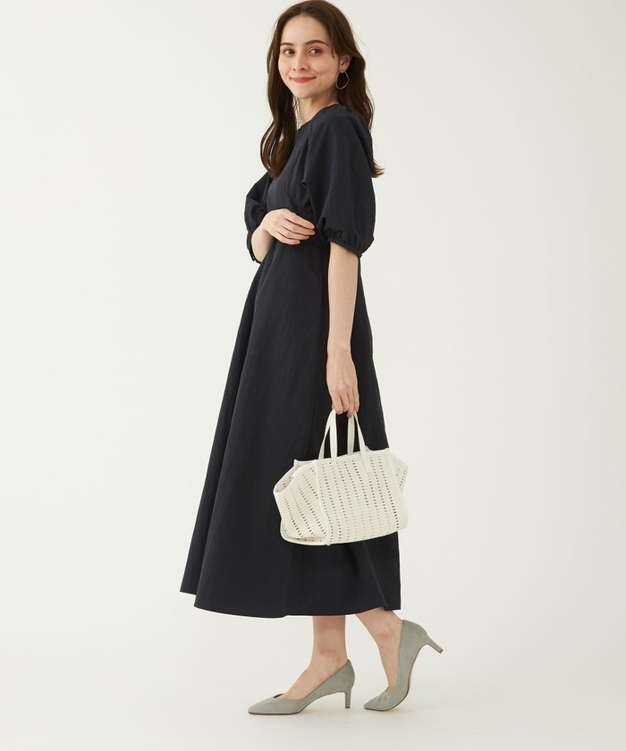 セール 50%OFF】バルーン スリーブ ワンピース(504605256 セール 50%OFF】バルーン スリーブ ワンピース(504605256