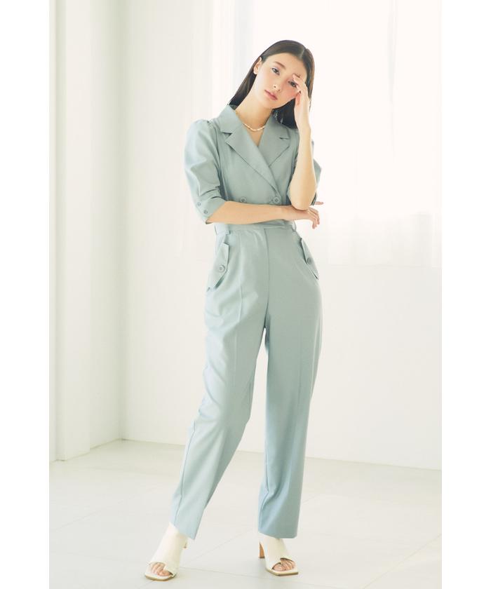 【待望★】 セール 50%OFF】トレンチデザインロンパース(504610767 サロペット・オーバーオール・オールインワン