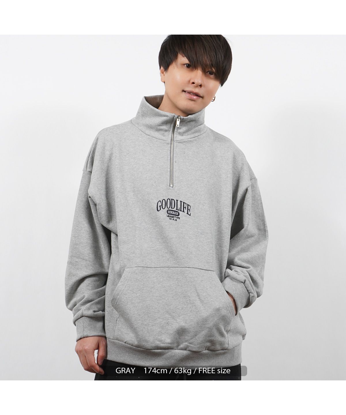 ワンフォークロージング 1111clothing ハーフジップ メンズ ワンフォークロージング 1111clothing ハーフジップ メンズ