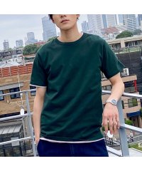 MAC HOUSE(men)/NAVY ネイビー コットン天竺半袖Tシャツ MH/03754SS/504092870