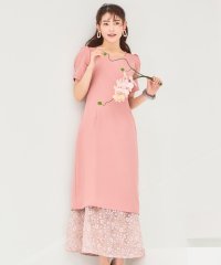 DRESS+/ワンピース スカート 2点セット 2way セットアップ 春夏 着回し レース 花柄スカート  パーティードレス/504614369