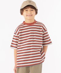 SHIPS KIDS/SHIPS KIDS:リサイクル コットン ボーダー TEE(100～130cm)/504616915