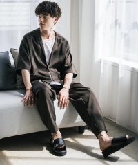 Rocky Monroe/ロッキーモンロー Rocky Monroe 接触冷感 3点セット セットアップ メンズ シャツジャケット 5分袖 ワイドパンツ テーパード タンクトップ ノース/503923418